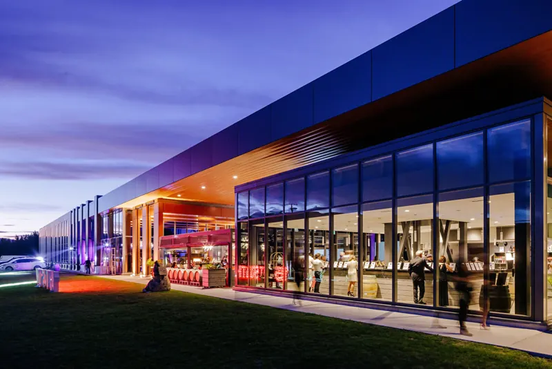 The winery at twilight
